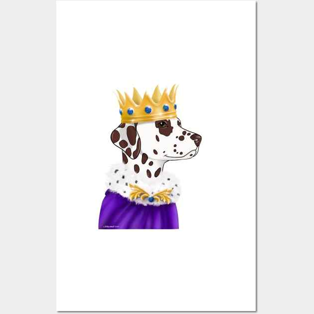 Dalmatian If the Crown Fits Wall Art by FLCupcake